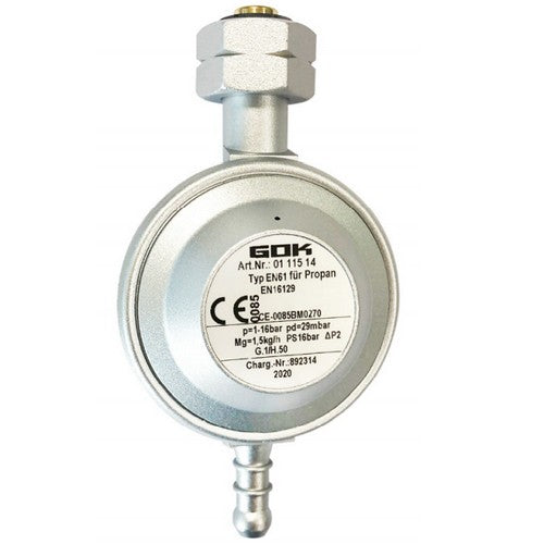 Regolatore gas 30mbar camping per caravan e camper