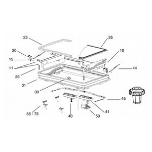 Ricambi cornice esterna Oblò Dometic Midi Heki Style versione con manovella/elettrico