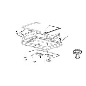 Ricambi cornice esterna Oblò Dometic Midi Heki Style versione con manovella/elettrico