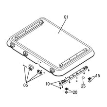 Carica l&#39;immagine nel visualizzatore di Gallery, Ricambi oblò Dometic cupola Heki 4 - Heki 4 plus
