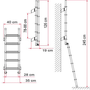 Scaletta deluxe 5D per esterno