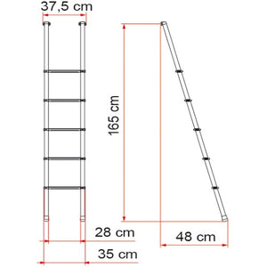 Scaletta deluxe 5b per mansarde e cuccette