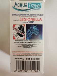 Biochlor 250 ml disinfettante per serbatoi