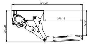 Gradino elettrico con movimento basculante mod.10750 serie R