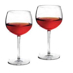 Set da 2 bicchieri in policarbonato per vino rosso