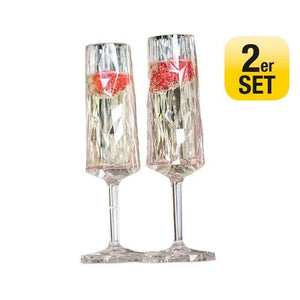 Set 2 bicchieri prosecco flute calici