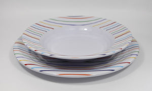 Set piatti in melamina per camper mod. Stripes