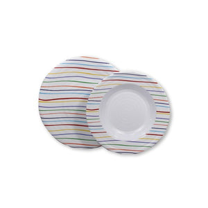 Set piatti in melamina per camper mod. Stripes