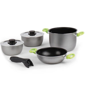 Set pentole in alluminio 7 pezzi