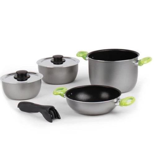 Set pentole in alluminio 7 pezzi