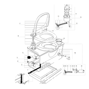 Ricambi toilette a cassetta Thetford C4