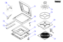 Carica l&#39;immagine nel visualizzatore di Gallery, Ricambi oblò Thule Rooflight camper
