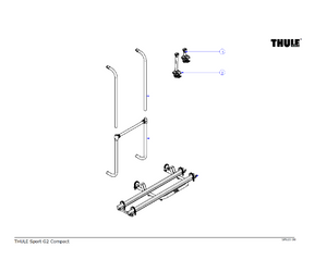 Scheda tecnica Ricambi portabici per portellone Thule Sport g2 compact