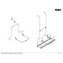 Carica l&#39;immagine nel visualizzatore di Gallery, Ricambi portabici a parete Thule Sport g2 garage - 2 doors
