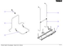 Carica l&#39;immagine nel visualizzatore di Gallery, Scheda tecnica Ricambi portabici a parete Thule Sport g2 garage - 2 doors
