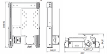 Carica l&#39;immagine nel visualizzatore di Gallery, Staffa porta LCD manuale laterale Mod 12538
