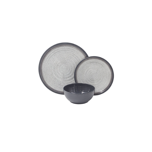 Set piatti In melamina Granite Gray