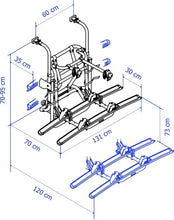 Carica l&#39;immagine nel visualizzatore di Gallery, Thule Lift V16 portabici posteriore con piattaforma regolabile per camper
