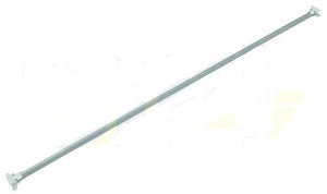 Traversa per portabagagli ovali 50 x 25 con morsetti bianchi