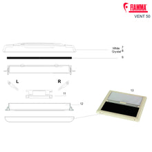 Carica l&#39;immagine nel visualizzatore di Gallery, Ricambi oblò Fiamma Vent 40x40 e Vent 50
