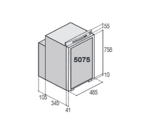 Frigorifero trivalente Vitrifrigo modello 5075